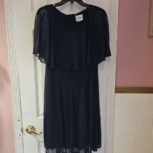 Elegant Navy Midi Dress